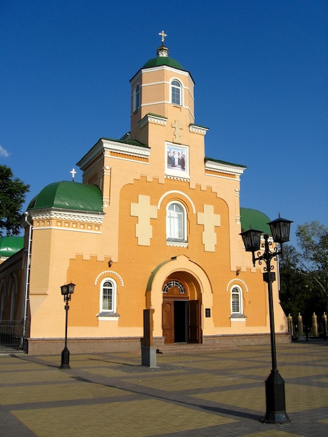 old restored beautiful Sretenska church in Priluky