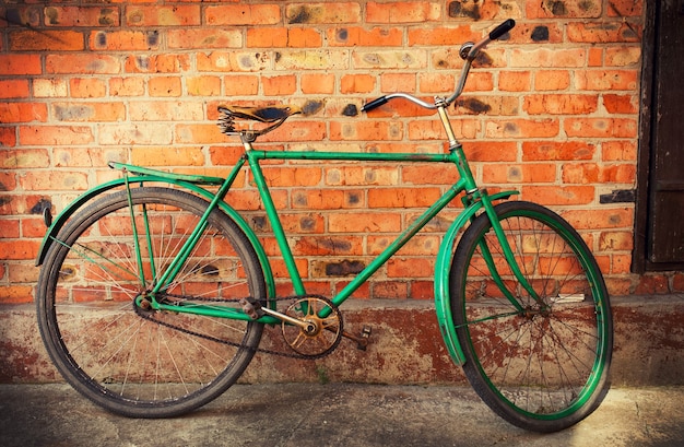 Old retro bicycle