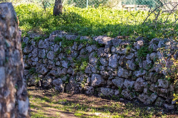 Old roman road in the countryside