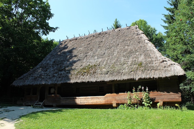 Old rural house in Carpathian region