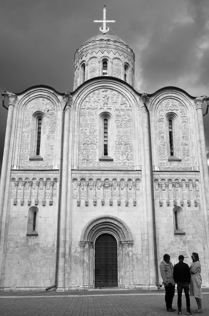 Old Russian Dmitrov Cathedral