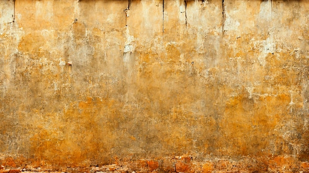 Old rusty wall realistic painting background