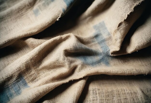 Photo old sack cloth background and texture