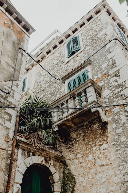 Old town buildings in Croatia