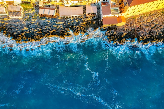 Old town of Cefalu medieval village of Sicily island Province of Palermo Italy Aerial