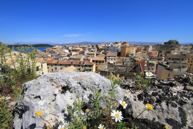 The old town of Corfu Greece