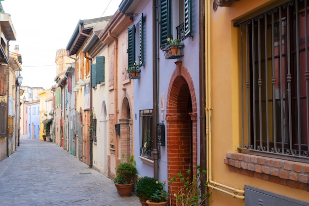 Old town of Rimini Italy