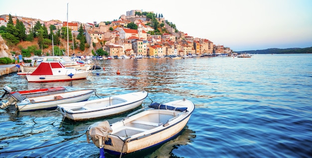 The old town of Sibenik in Dalmatia, Croatia.