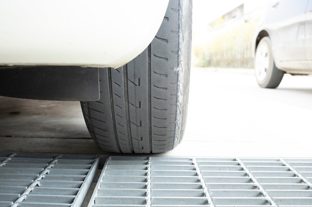 Old tyre car broken used dangerous transport