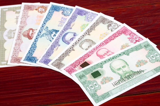 Old Ukrainian money a business background