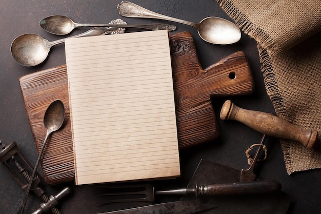 Old vintage kitchen utensils