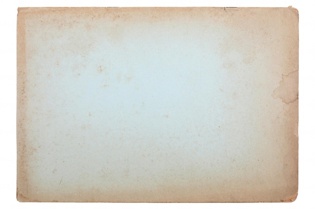 Old vintage kraft paper with white isolated