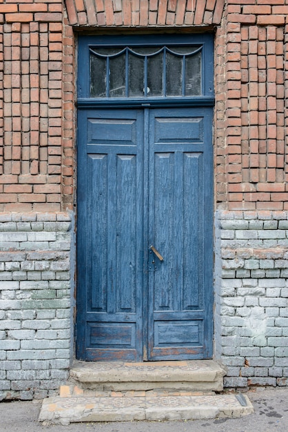 Old vintage wooden doors