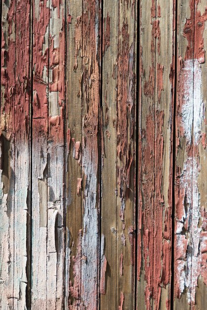 Old wall of planks covered with paint wood texture vintage