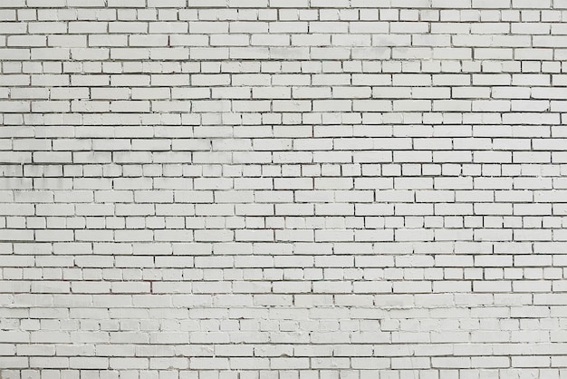 Old white brick wall background texture