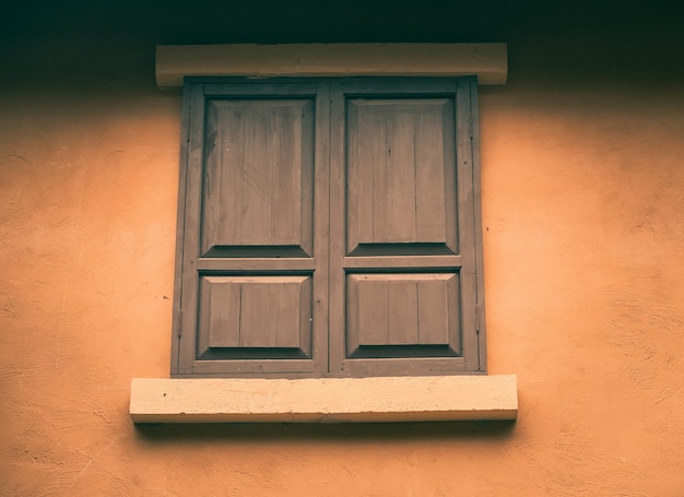 Old windows in retro style