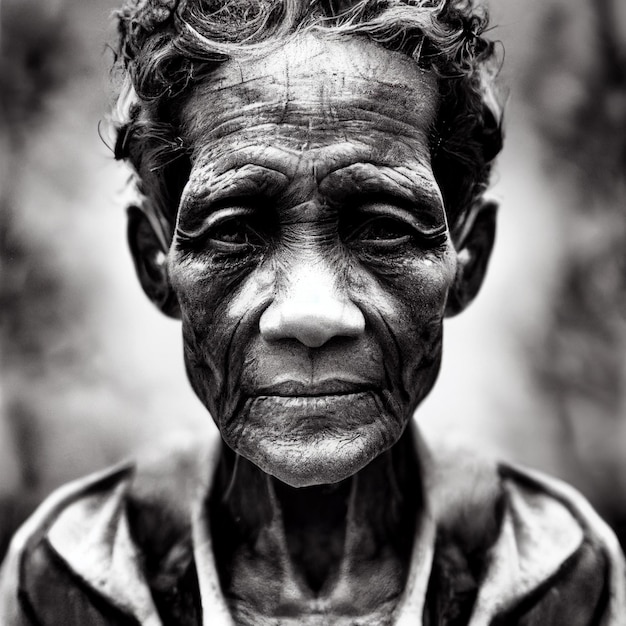 Old woman portrait