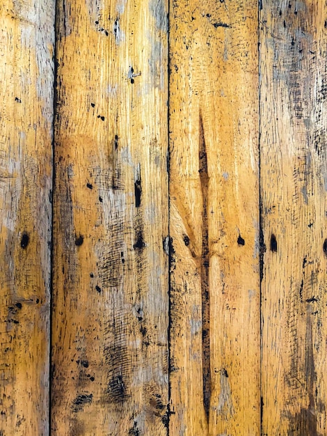 Old wood grain used to make the wall