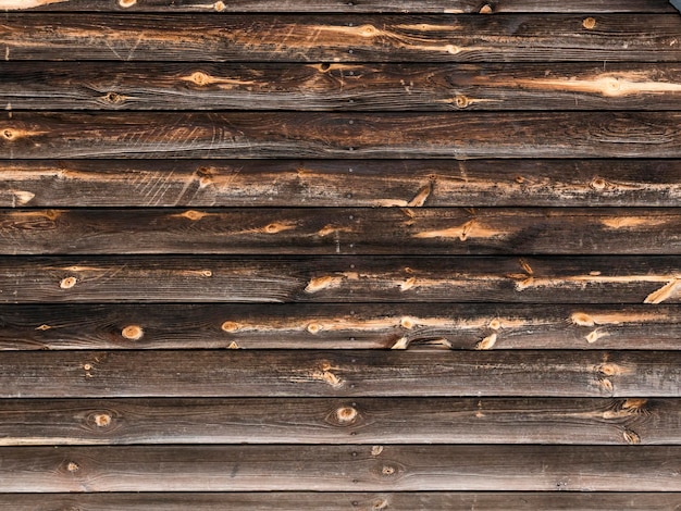 Old wooden background horizontal boards