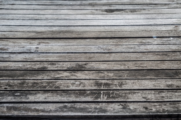 Old wooden black table texture background