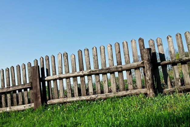 Old wooden fence