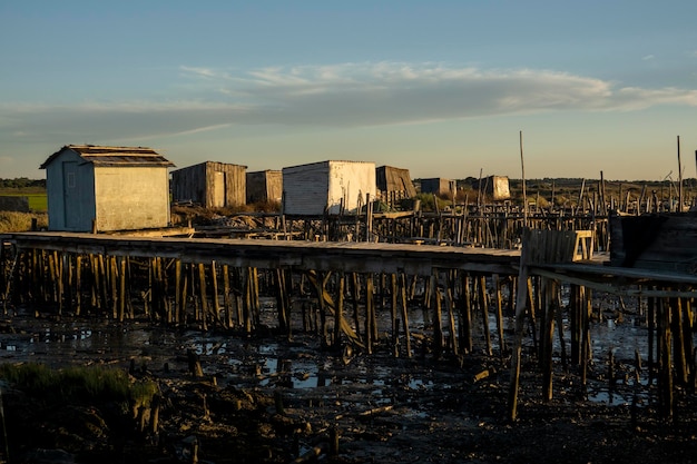 Old wooden palaphitic docks