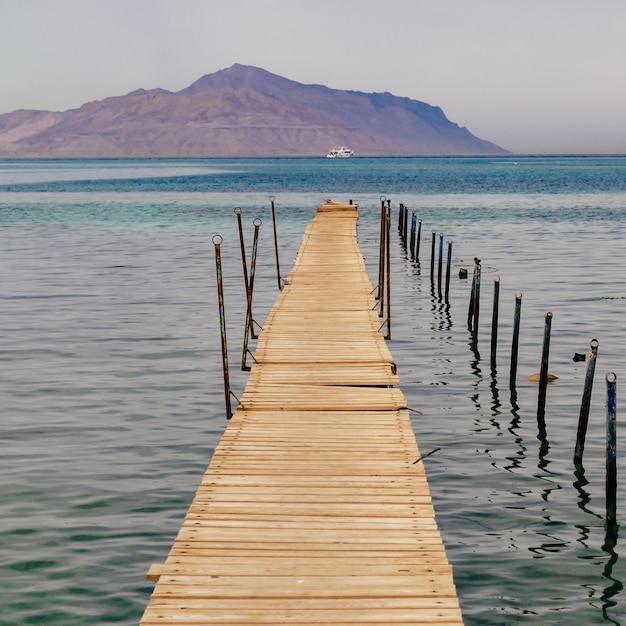 Old wooden pier