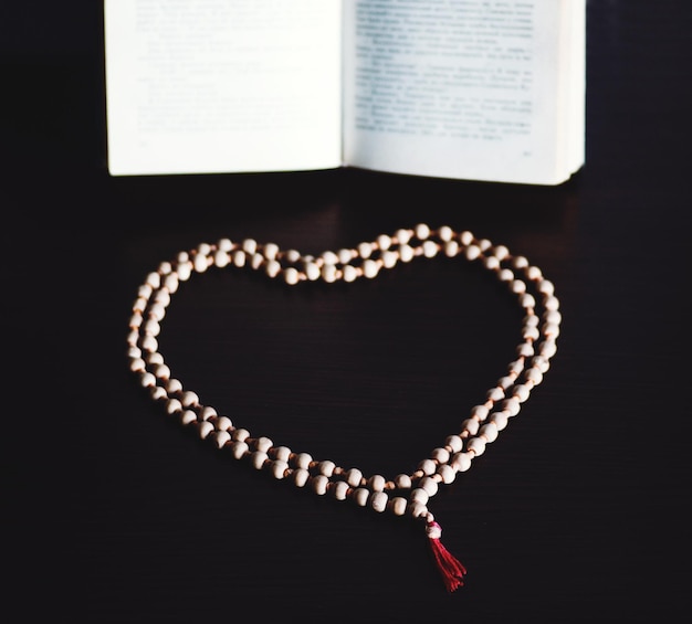 Old wooden rosary beads