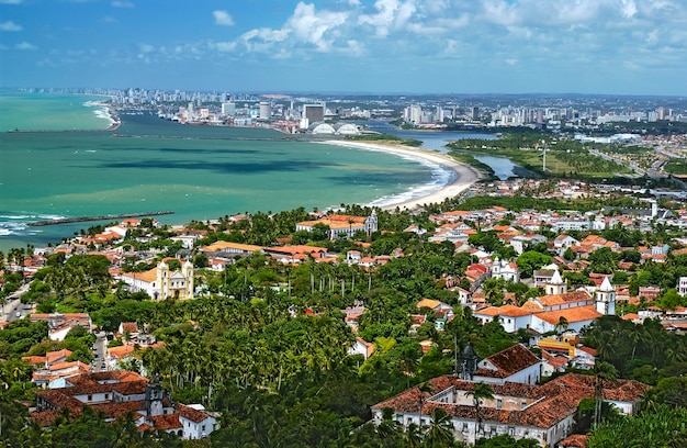 Olinda, with Recife in the background, Pernambuco, Brazil