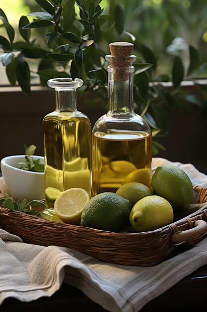 olive oil healthy food ingredient yellow virgin bottle green leaf Mediterranean fresh