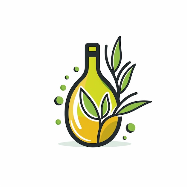 Photo olive oil icon food and cooking symbol art logo illustration