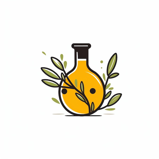 Photo olive oil icon food and cooking symbol art logo illustration