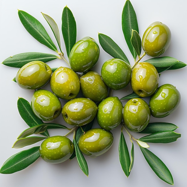 Olives isolated in white background