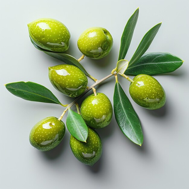 Olives isolated in white background