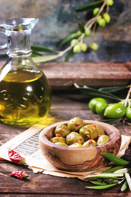 Olives and olive oil