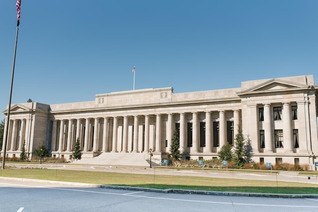 Olympia USA March 2021 Washington State Temple of Justice on a sunny day