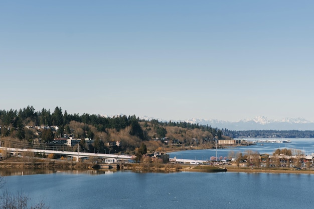 The Olympia Washington waterfront at Heritage Park