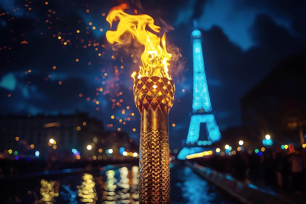 olympic flame AI generated