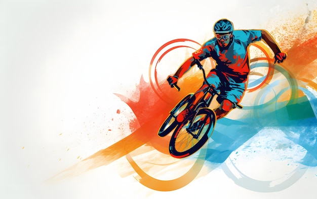 olympic games sports background with copy space for text