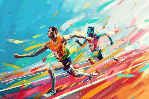 Olympics or Sport Championship Poster Illustration