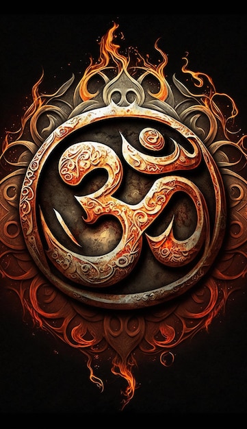 Om symbol hindu images Beautiful artwork Generative AI