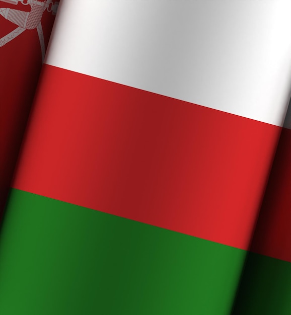 Oman flag dramatic background full