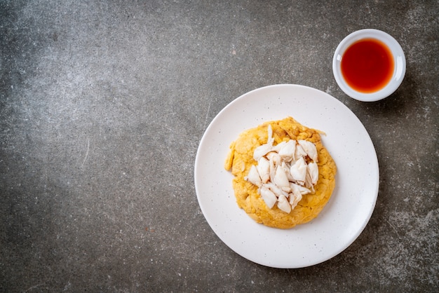 omelet with crab meat