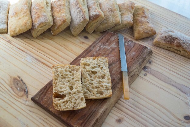 omemade bread fresh out of the oven, bakery