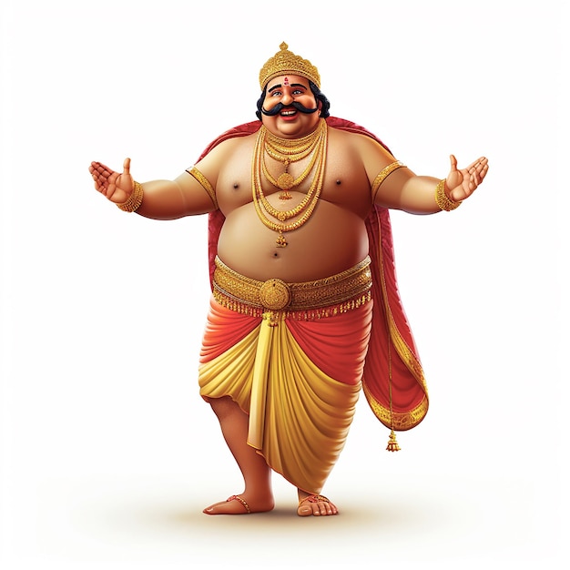 Onam Mahabali character image render