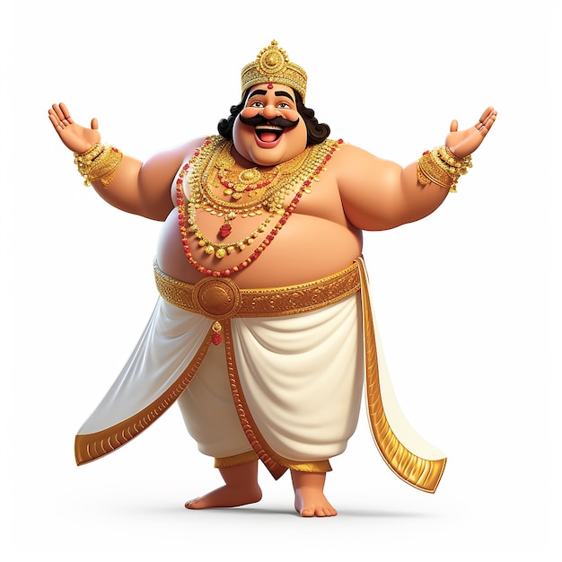 Onam Maveli character 3d render image