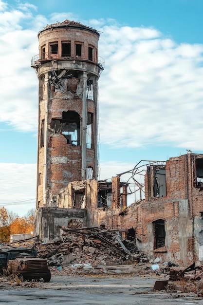 A oncestrong tower now in ruins serves as a poignant reminder of the challenges that led to a businesss downfall