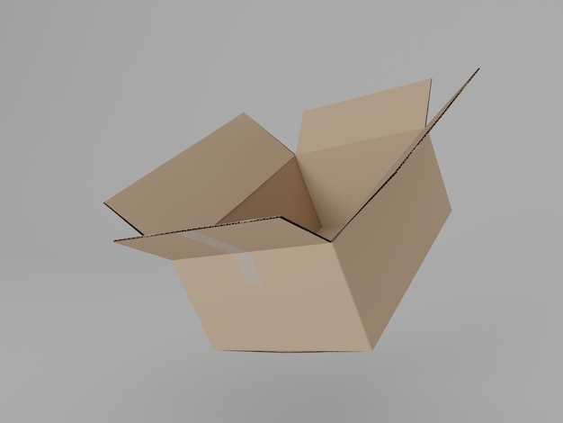 One cardboard with front angle