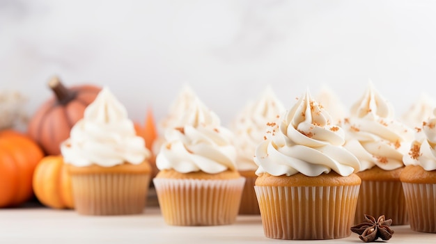 One Delicious Pumpkin Pie Cupcake with Frosting