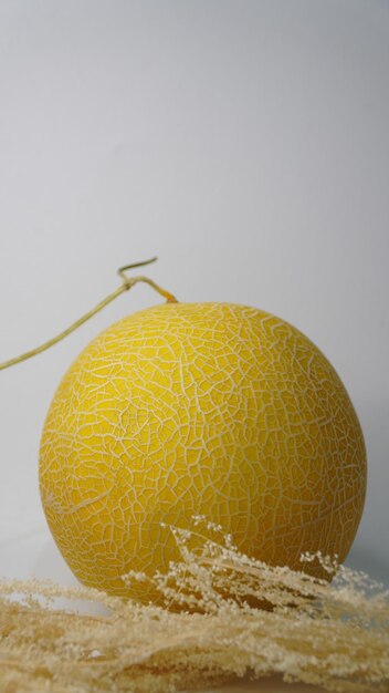 Photo one greeniegal melon isolated on a white background